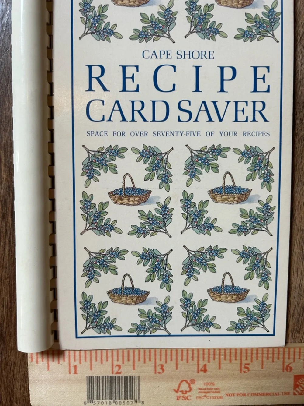 Vintage Cape Shore 75 Recipe Card Saver Holder Spiral Binder Cottagecore - Picture 8 of 8
